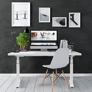 Mecanismo de escritorio de pie eléctrico de doble motor ZGO, mesa de elevación automática moderna para estación de trabajo ajustable en altura de edificio de oficinas - Product Image 3