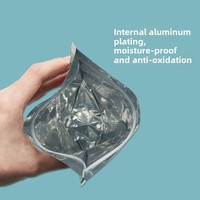 Sacs thermoscellés à fenêtre UV laser auto-scellante en plastique PE coloré personnalisé Emballage à fermeture éclair à l'épreuve des enfants pour les aliments pour bébés et animaux de compagnie