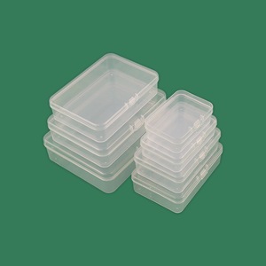 Cajas de Almacenamiento Rectangulares Transparentes con Tapas, Contenedor de Alimentos de Plástico PP, Caja de Almacenamiento de Escritorio, Tamaño Pequeño, Hasta 150 mm - Product Image 3