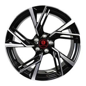 Aftermarket Design Auto Parts 5 Holes 112 Glossy Black Machine Face A-udi Wheels Rims 20 Inch 9 J