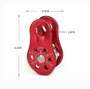 LFEDC Poleas Giratorias de Alta Resistencia para Escalada, Equipo de Supervivencia al Aire Libre, Cuerda Fija Única para Montañismo, Kit de Rappel - Product Image 3