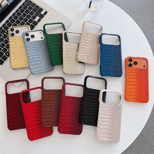 เคสโทรศัพท์มือถือลายหนังจระเข้สุดหรู ฝาหลังแข็ง สำหรับ iPhone 11 12 13 14 15 16 17 pro max ของแท้จากโรงงาน - Product Image 6
