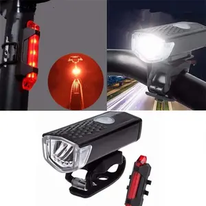 Cycling Flashlight ABS LED Super Bright Bike Front Light Rear Light With Bracket For Handlebar Seat Post