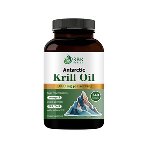 Lower MOQ Premium Krill Oil Softgels 1000mg Support Immune System Krill Oil <b>Supplement</b> Antioxidant Support Sofftgels 240 Pcs - Product Image 1