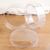 Boîte d'emballage personnalisée JNH041 pour biscuits, soda, craquelins et aliments pour bébés, en plastique PS moulé par injection, hautement transparent