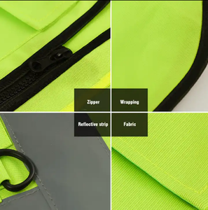 Gece iş güvenliği için yüksek görünürlük yansıtıcı yelek güvenlik kıyafetleri - Product Image 5