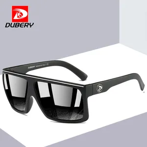 बड़े Polarized धूप का चश्मा पुरुषों Ultralight चश्मा फ्रेम धूप के चश्मे पुरुष DUBERY ब्रांड आउटडोर खेल मछली पकड़ने काले चश्मे यूवी D818