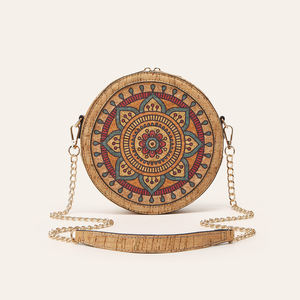 Bohemian Multi-element <b>Retro</b> Ethnic Style Oval Chain Bark Shoulder Bag for Women - Product Image 2