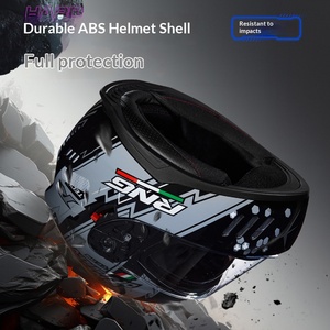 Casco de Motocicleta Integral ABS con Certificación 3C BY-168, Doble Visera, Compatible con Scooter Eléctrico para Todas las Estaciones - Product Image 5