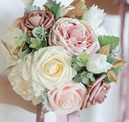 Nuevo Diseño Profesional de <span class=keywords><strong>Ramo</strong></span> de Novia Artificial, Compre Ramos de Novia para Damas de Honor, Ramos de Flores Artificiales para Boda - Product Image 3