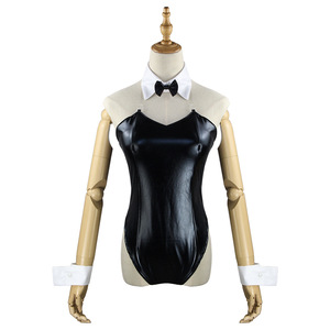 Costume de lapin Sakurajima Mai pour femme adulte, combinaison noire, nœud papillon, bas, oreilles de lapin, leggings, tenue de cosplay anime - Product Image 2