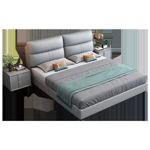 Italian Minimalist <b>Soft</b> <b>Bed</b> 1.8m Double Storage Box <b>Bed</b> Bedroom Furniture High Box Design - Product Image 4