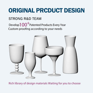 Samyo - Vasos de Vidrio de Borosilicato de Lujo Personalizados al por Mayor para Vino, Jugo, Cerveza, con Tallo de Bola de Color - Product Image 6