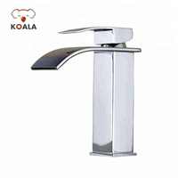 Robinet de lavabo cascade de salle de bain à trou unique en laiton CUPC