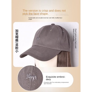 หมวกวิกผมแบบชิ้นเดียว <span class=keywords><strong>ผม</strong></span><span class=keywords><strong>สั้น</strong></span> แฟชั่น<span class=keywords><strong>ผู้หญิง</strong></span> ปี 2025 หมวกเบสบอล<span class=keywords><strong>ทรง</strong></span>จิ้งจอกเล็ก ปิดศีรษะเต็ม ปกปิดกระดูกไหปลาร้า <span class=keywords><strong>ผม</strong></span>ไม่ใช่<span class=keywords><strong>ผม</strong></span>แท้ ทุกสี - Product Image 4