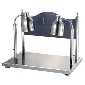 Soporte de lámpara para restaurante, estación de servicio de buffet moderna de plata, lámpara de calor para mantener la comida caliente, suministros de China, venta al por mayor