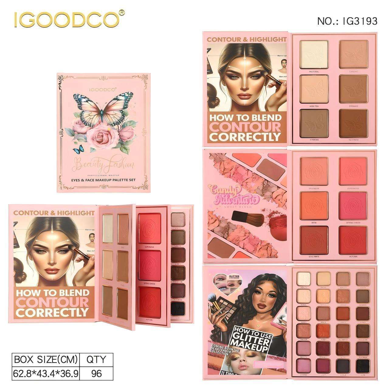 36-color IG3193 three-layer makeup palette