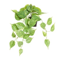 Ensemble de plantes vertes artificielles Pothos en pot, simulation 3D, fleurs en plastique pour la maison, salon, table basse, accessoires de photographie de mariage