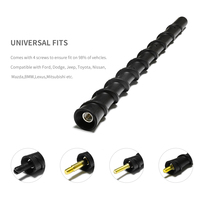 Puissance aérienne universelle 13 pouces Types personnalisés sans fil toit toit en caoutchouc Topper lumière LED Uhf Vhf Am Fm radio antenne de voiture