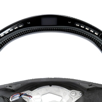 Pour BMW E-Chassis E90, mise à niveau et rétrofit du volant en fibre de carbone avec 20 lumières LED