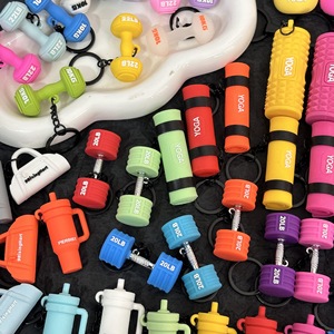 พวงกุญแจอุปกรณ์เสริมโยคะฟิตเนสสุดเทรนดี้ ยางขนาดเล็ก เป็นมิตรกับสิ่งแวดล้อม จี้ห้อยกระเป๋าสไตล์สปอร์ต ซีรีส์ <span class=keywords><strong>Miu</strong></span> ของตกแต่งขวดน้ำ - Product Image 6