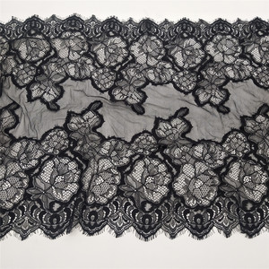 Bordure en dentelle large pour cils, en nylon écologique, motif floral, garniture de luxe élégante pour robes de mariée et accessoires vestimentaires - Product Image 1