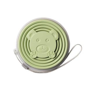 Portable Silicone Collapsible Water <b>Bottle</b> <b>Bear</b> Design Travel Mug Foldable Drinkware For Outdoor Sports Unisex Use - Product Image 1