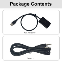 Adaptateur USB AUX portable pour voiture ZTUZAUTO, compatible avec le système Mercedes Benz NTG 5.0/5.1, convertisseur d'entrée/sortie audio, noir, ABS, Plug and Play