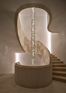 2025 nouveau Design Art <span class=keywords><strong>d</strong></span>écoration sur mesure moderne Cabochon verre lustre luminaires <span class=keywords><strong>pour</strong></span> haut plafond hôtel <span class=keywords><strong>hall</strong></span> <span class=keywords><strong>entrée</strong></span> - Product Image 3