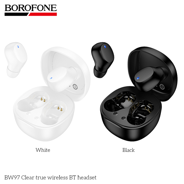 BW97 Crystal Clear Transparent TWS Earbuds  5.4 Wireless Headphones Ultra-Light Mini Earphones with Touch Control