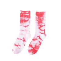 Chaussettes unisexes de haute qualité en coton tie-dye Style de la mode urbaine Design tricoté respirant Logo personnalisé Taille unique Usage quotidien