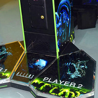 Machine de jeu d'arcade de tir d'écran de frappe de pistolet de simulateur d'extermination d'extraterrestres passionnants à pièces de 55 LCD à vendre