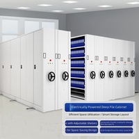 Système de rayonnage compact mobile en acier, système de rayonnage électrique intelligent pour archives, armoire d'archives de bibliothèque