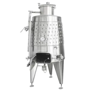 Tanques de fermentación de vino de acero inoxidable Industrial, 1000L, con chaqueta de enfriamiento