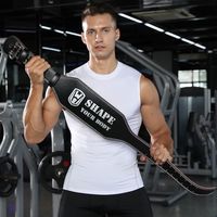 Ceinture de soutien lombaire WOSWEIR pour homme en cuir PU, 15 cm, équipement d'entraînement de la taille, ceinture de musculation pour l'entraînement et la force