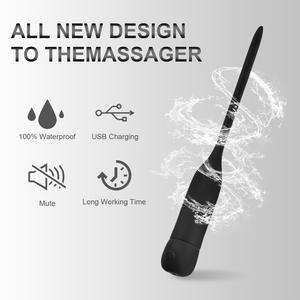 Sexbay Factory fonte Silicone Vibração Uretral Sons Dilatadores 10 Velocidades Plug USB Recarregável para Masturbação Masculina - Product Image 3