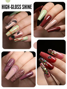 YOKEFELLOW-Ensemble de <span class=keywords><strong>Vernis</strong></span> à Ongles <span class=keywords><strong>Semi</strong></span> <span class=keywords><strong>Permanent</strong></span> à Haute Teneur en Pigment, 6 Bouteilles, 10ml - Product Image 5