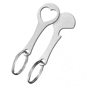 Stainless Steel Bottle Opener Keychain Heart Shape <b>Shopping</b> Cart Token Thickened Durable Key Accessory For <b>Supermarket</b> <b>Trolley</b> - Product Image 4