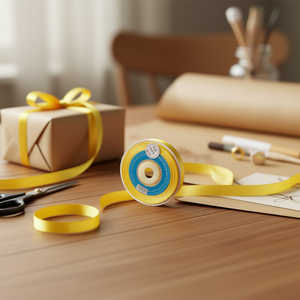 Nastro in Raso Iln 0,6cm 25Y Giallo D11 - Product Image 1