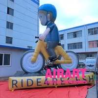 Ballon de vélo gonflable pour la publicité, vélo gonflable géant pour événement promotionnel, un B3