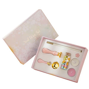 Set de Sellos de Cera con Cuchara de Madera con Mango y Lacado en Relieve para Invitaciones y Recuerdos Artesanales - Product Image 2