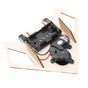 OKYN-Y2563 Kit de Ciencia Mecánica para Estudiantes, Juguete STEM de Madera para Ensamblar un Avión/Auto con Sistema para Evitar Obstáculos, para Experimentos de Física - Product Image 4