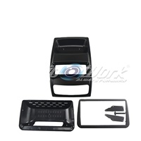 Cadre d'Autoradio Intérieur pour Lecteur DVD Kit de Finition de Tableau de Bord 9 Pouces Compatible RENAULT CLIO MK2 2001-2006