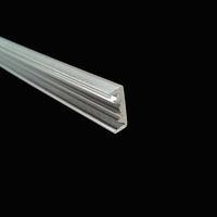 Profils en plastique sur mesure, profil en acrylique, couvercle linéaire LED, caches et abat-jour, extrusion acrylique, lentille linéaire givrée en PMMA, pièces