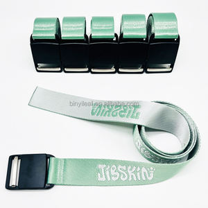 Cinturón Táctico de Nailon para Hombre, Cinturón de Capas de Esquí Jacquard para Deportes al Aire Libre con Hebilla Magnética de Metal y Logotipo Tejido Personalizado de 38mm - Product Image 1