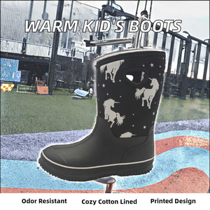 Botas de Agua para Niño con Estampado Personalizado, para Invierno/Verano/Otoño, Cómodas y Cálidas, con Forro de Algodón y Plantilla de Goma - Product Image 2