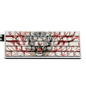 OEM Red Tiger PBT Keycaps 60% Teclado mecânico Gaming Efeito Hall Switches magnéticos Alumínio Wired Computer RGB Keyboards - Product Image 1