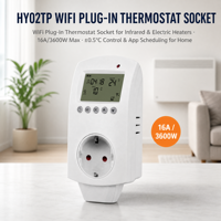 Enchufe programable para sistema de casa inteligente, enchufe de termostato con función Wifi