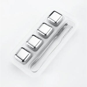 Piedras de Vino y Whisky Reutilizables de Acero Inoxidable 304, Cubitos de Hielo de Congelación Rápida para Cerveza, Bebidas y Licores - Product Image 2