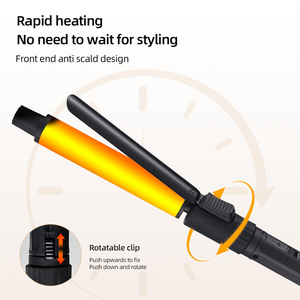 Fer à friser électrique en céramique 43W avec revêtement céramique 210 °   <span class=keywords><strong>Appareil</strong></span> de coiffure à rouleaux chauffants Even Heat de 0,75 à 1,10 pouce, 4 tailles, pour tous types de <span class=keywords><strong>cheveux</strong></span> - Product Image 3
